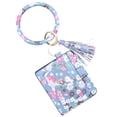thumbnail image 1 of Jewelry On Clearance Large Bracelet Keychain Card Holder Tassel Bangle Key Ring Wristban With Wallet Multicolor, 1 of 2