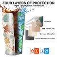 thumbnail image 7 of 30oz Autumn Fall Leaves Pattern Tumblers Stainless Steel Tumbler with Lid and Straw,Vacuum Insulated Double Wall Travel Tumbler Cups Mug with Cleaning Brush for Coffee,Tea, 7 of 7
