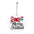 thumbnail image 1 of Fiudx Adorno Navideño de Madera, Diseño Impreso Por Sublimación, Conmemorativo de Mascarilla, Decoración Navideña para El Hogar y La Oficina, Multiusos para Árbol, Bolsos y Ropa, Tamaño 7 Cm., 1 of 1
