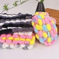 thumbnail image 5 of Bright Color Pompoms Sewing Pompom Craft Decorations Assorted Pompom Balls, 5 of 16