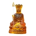 thumbnail image 4 of Figura budista sobre base de loto, estatua budista, adorno, decoración de mesa, escultura meditadora para estante de escritorio, decoración de oficina Estilo C, 4 of 8