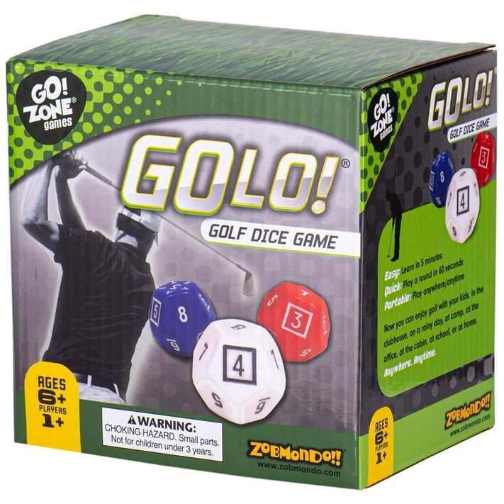 GoLo Golf Dice Game by Zobmondo!! For families and kids. Award winning
