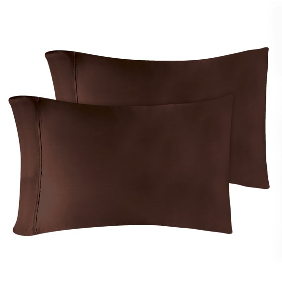 Superior Egyptian Cotton 300 Thread Count Pillowcases, Set of 2, Standard, Mocha