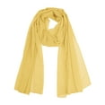 thumbnail image 1 of INSPIRAR CHIC Bufanda de Chiffon Sólido para Mujeres, Ligera, Suave, Transparente, Larga, Envoltura para la Cabeza, Chal, Bufandas, Amarillo Arylide, 68.9x29.5 pulgadas, 1 of 7