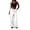 White_#14, variant on Sewkxo Women's Wide Leg Beach Pants Elastic Waist Lightweight Casual Palazzo Lounge Trousers with Pockets,Sky Blue 2XL