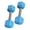Blue, variant on 2 Pieces Silicone Baby Dumbbell Toy Featuring Shock Absorption For Infant Play And Exercise Routines