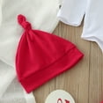 thumbnail image 6 of Bjutir Cute Toddler Baby Bodysuits Set Boys Girls Valentine'S Day Long Sleeve Letter Printed Romper Bodysuits Pants Hat Outfits For 3 Months, 6 of 7