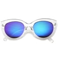 thumbnail image 2 of Womens Cat Eye Sunglasses With UV400 Protected Mirrored Lens 9939, 2 of 4