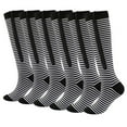 thumbnail image 1 of Zipper Compression Socks Men & Women - 3 Pairs Of 15-20mmhg Closed Toe Compression Socks Knee High,Suit For Running, 1 of 6