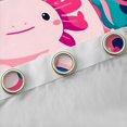 thumbnail image 4 of Manfei Kawaii Axolotl Black Out Curtains for Teens Kids,Cartoon Animal Curtains Pack of 2 (42x63 Each),Cute Marine Salamander Bedroom Curtains,Lightweight Room Decor, 4 of 6