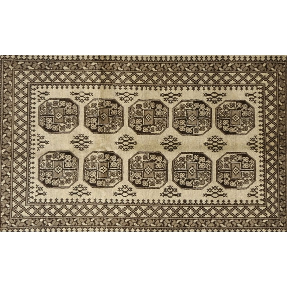Ahgly Company Machine Washable Indoor Rectangle Traditional Fall Leaf Brown Green Area Rugs, 2' x 5'