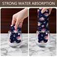 thumbnail image 6 of 4 Pcs Pioneer Flower Floral Print Pattern Funny Kitchen Towels, Microfiber Dish Towels, Kitchen Tea Towels Set 18" X 26", 6 of 6