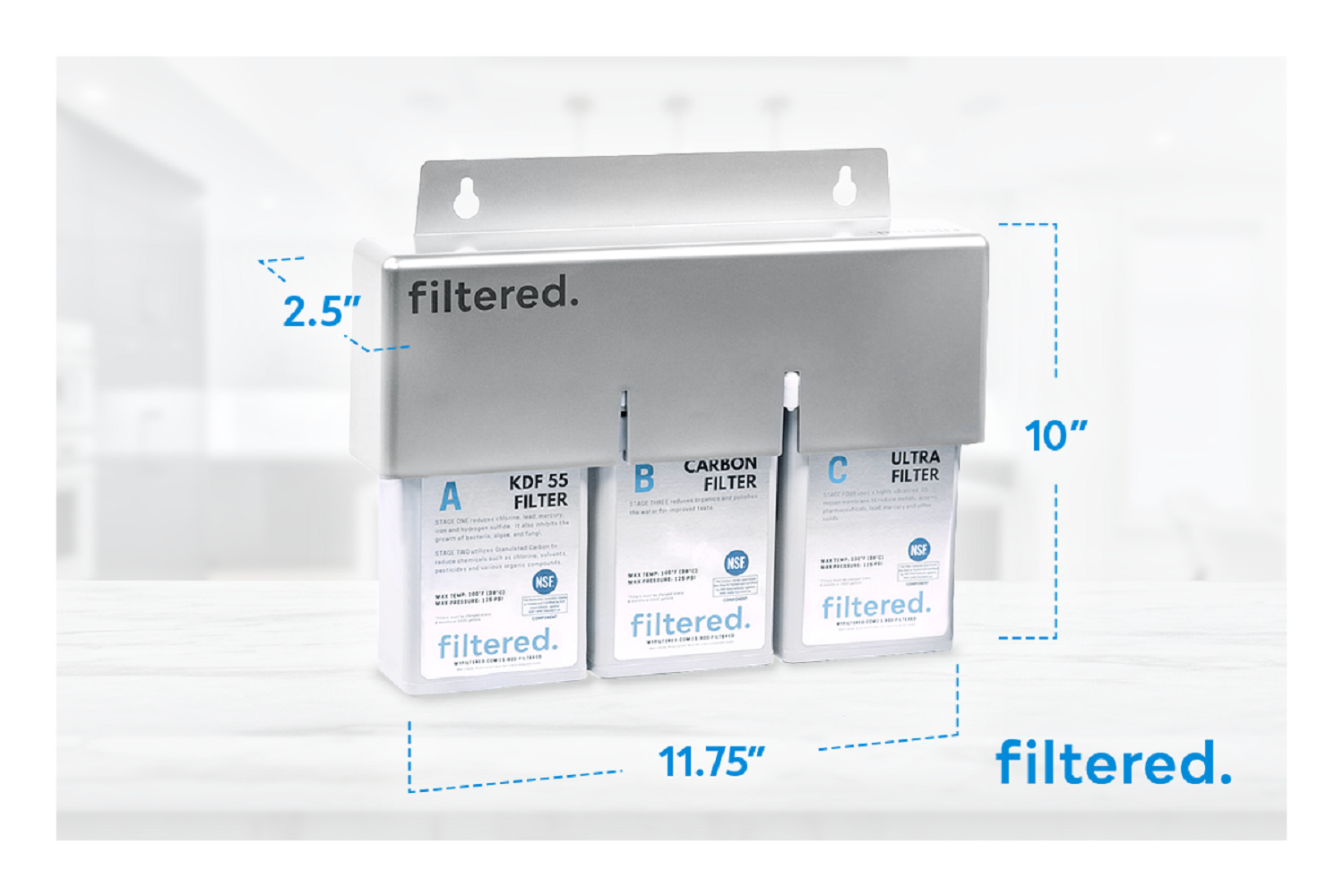 CFS Universal Inline Water Filter System for Refrigerators and Ice Makers - Rivals Taste of Reverse Osmosis - image 3 of 6
