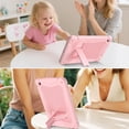 thumbnail image 2 of AVAWO Shockproof Case for Samsung Galaxy Tab A11+ Plus 11 inch 2026 with Built-in Kickstand, 3 Layers Heavy Duty Protection Cover for Galaxy A11+/A9+ 10.9, Pink, 2 of 11