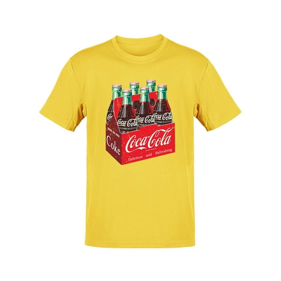 Officially Licensed Coca-Cola Six-Pack Bottle Retro Design Women's T-shirt