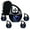 Black Wolf Urns-4, variant on MUKTIVE Wolf Memorial Urns for Adult Male, Combo Sets Funeral Urns for Human Ashes Adult Female, Purple Burial Urn for Ashes for Women, Cremation Urn for Mom & Dad, (1 Large 10 ", 4 Keepsake 3 ")