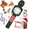 Karaoke Microphone TSV Handheld Wireless Bluetooth Karaoke Microphone Mic Speaker, Home Stereo Bluetooth Karaoke Microphone Kids Singing Mic USB KTV Player Microphone for Android/iPhone/PC/Headset