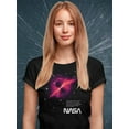 thumbnail image 2 of NASA Nasa Black Hole Explanation Shaped T-Shirt Women -NASA Designs, Female x-Large, 2 of 4