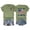 Army Green, variant on Womens Patriotic T-Shirt 250th Anniversary USA Crewneck Short Sleeve Loves Jesus And America Too Distressed Flag Printed Tee 4th Of July Casual Tops