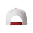thumbnail image 2 of Classic Flat Bill Visor Snapback Hat Custom Color Player Team Numbers, Number 23 Red, White Red Hat, 2 of 5