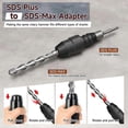 thumbnail image 5 of 1PC for SDS Plus to for SDS Max Adapter for Rotary Hammer Drill Converter Tools Drill Converter for Demolition Hammer, 5 of 5
