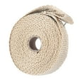 thumbnail image 4 of VANLOFE 2.5CM 5M Roll Fiberglass Exhaust Header Pipe Heat Wrap Tape + 4 Ties Kit Hot, 4 of 7