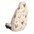 thumbnail image 2 of Wukai Chicken Family Full Set Car Seat Covers with Soft Padding Universal Auto Front Seats Protector and Cushion Mat, 2 of 5