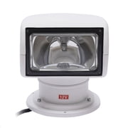 Remote Control Searchlight, 100W 2300LM Marine Boat Spotlight with 2624ft Long Range, IP66 Waterproof, 355° Rotation, 12V Halogen Lamp for Yacht Fishing Boat, White