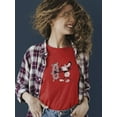 thumbnail image 2 of The Mouse Whistling T-shirt Women's -SmartPrintsInk Designs, 2 of 4