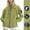 001 Green, variant on Women Men Rain Jacket Waterproof Breathable Outdoor Active Long Sleeve Hooded Loose Lightweight Coat