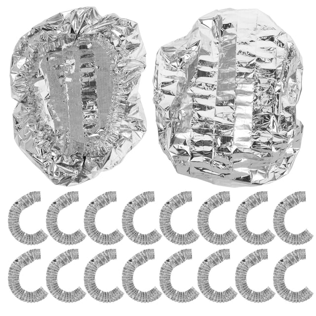 OUNONA Food Insulation Kitchen Accessory Reusable Aluminum Foil For Restaurants Home Dining 50Pcs