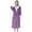 Purple 1, variant on Kureaily Male Casual Solid Patchwork Hooded Leisure Wear Drawstring Three Quarter Sleeve Bathrobe Pajamas T-Shirt Pajama Set