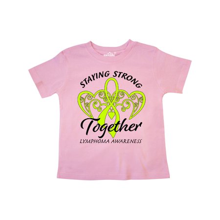 

Inktastic Lymphoma Awareness Staying Strong Together Gift Toddler Boy or Toddler Girl T-Shirt