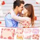 thumbnail image 1 of Fiudx Ofertas Y Liquidación Tarjeta De Mensaje De Bendición Del Día De San Valentín Tarjeta De Felicitación Estampada En Caliente Con Flor Fragmentada Pequeña Retro Del Día De San Valentín, 1 of 3