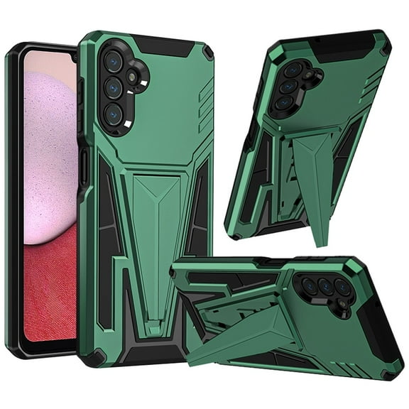 For Samsung Galaxy A14 5G Heavy Duty Protection Hybrid Built-in Kickstand Rugged Shockproof Military Grade Dual Layer Cover ,Xpm Phone Case [ Green ]