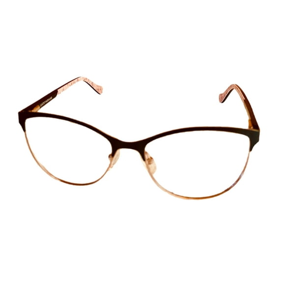 Lucky Mens Ophthalmic Soft Square Black Gold Metal Frame D111 53mm