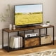 thumbnail image 1 of GILLAS Mueble para TV con Cajones, Centro de Entretenimiento Minimalista Moderno con Estantes, Mesa para TV Grande de 118 CM,Soporte de Almacenamiento Abierto para Sala de Estar o Recámara, 1 of 7