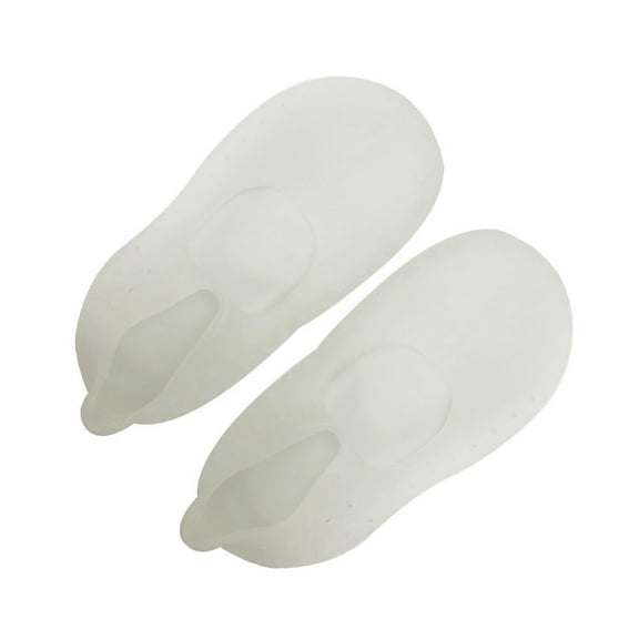 IMIKEYA White Silicone Boat Socks Made of Gel Prevent Skidding Compatible with All Shoe Types