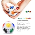 thumbnail image 4 of Puzzle Rubik's Cube, bola arcoíris a juego de colores con 11 bolas, 4 of 7