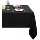 thumbnail image 1 of Mantel rectangular de microfibra resistente al agua, a prueba de derrames y al aceite, mantel de tela decorativo para uso en exteriores e interiores (negro), 1 of 5