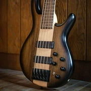 Cort Guitars C5PLUSOVMHABB-U Artisan Series C5 Plus OVMH 5 String Bass Guitar - Antique Brown Burst