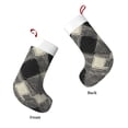 thumbnail image 4 of Flannel Christmas Stocking 17.7×11×7in Soft And Light Touch Good Socks Splicing Design Can Be Used For Hanging Argyle Plaid Dimgray_40978_2, 4 of 8