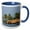 Blue/White, variant on 3drose, Houseboat on the Backwaters of Kerala - As10 Ksu0479 - Keren Su, 11oz Magic Transforming Mug