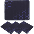 thumbnail image 4 of Miangastore Mouse Pad Mat Anti Skid Rubber Dark Blue 4Pcs 10.2X8.3X0.1In, 4 of 8