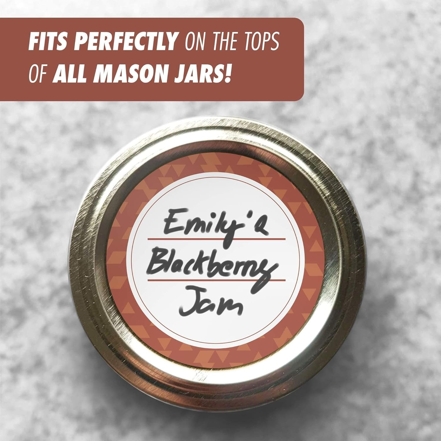 MESS Dissolvable Canning Labels for Jars  200 Chestnut Dissolvable Mason Jar Labels