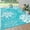 Blue, variant on Enyhom Outdoor Rug Waterproof 6'x9', Reversible Plastic Straw Rug RV Camping Rug,Outside Carpet for Porch,Deck,Camper,Balcony,Backyard,Picnic,Beige