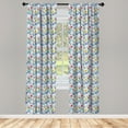 thumbnail image 3 of Ambesonne Cactus Curtains, Desert Sand Wild Flowers, Pair of 28"x95", Multicolor, 3 of 5