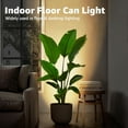 thumbnail image 4 of 2 Pack Uplighting Indoor Floor Can Light, 5W Up Lights with 2700K LED GU10 Bulbs, Uplights Floor Spot Lights Indoor for Home Accent Lighting, 5.9 FT Plug Cord & Foot Switch, 4 of 6