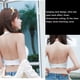 thumbnail image 4 of Jumpingount Fitness Backless Strap Bra Mujeres Deportes Cuello Colgante Sujetador Chica Ejercicio Ropa interior Blanco, 4 of 6