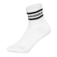 thumbnail image 2 of HUDDLE Calcetines Unisex, pack de 6 – Rayas, logo, Short Crew, calcetines deportivos, color liso Blanco 39-42, 2 of 3